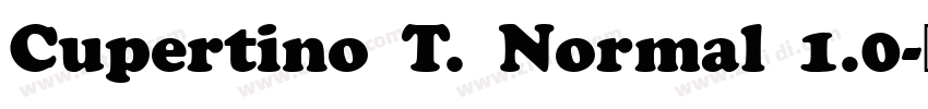 Cupertino T. Normal 1.0字体转换